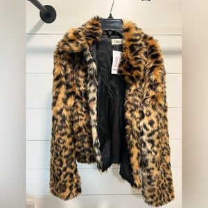 Size large women’s cheetah print jacket